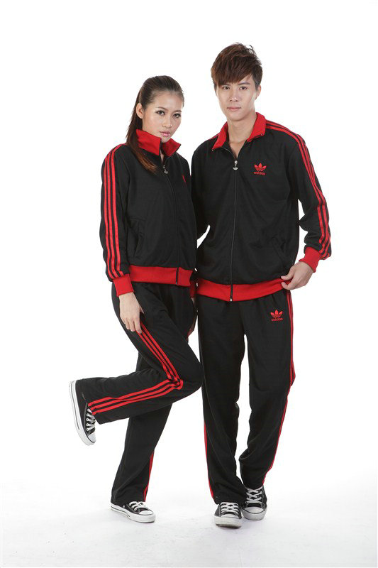 adidas survetement rouge